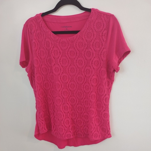 Croft and Barrow Tops Blouse T-shirts Size M - Picture 3 of 12